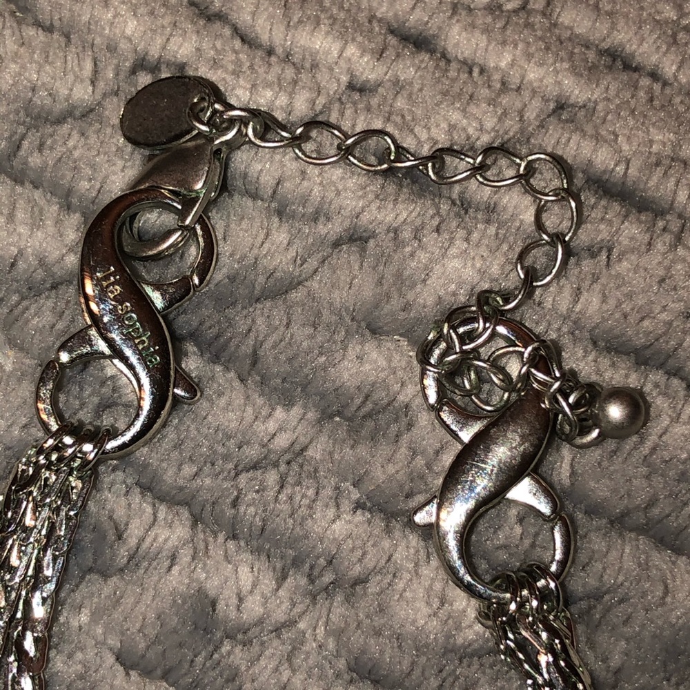 Preloved Lia Sophia Silver Tone Necklace - Picture 7 of 8